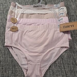 Born Women's High-Waist Organic Cotton Briefs - Pastel Multi Pack